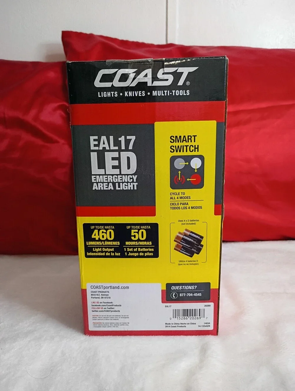 COAST Emergency Area Light 4 Light Modes Camping Lantern